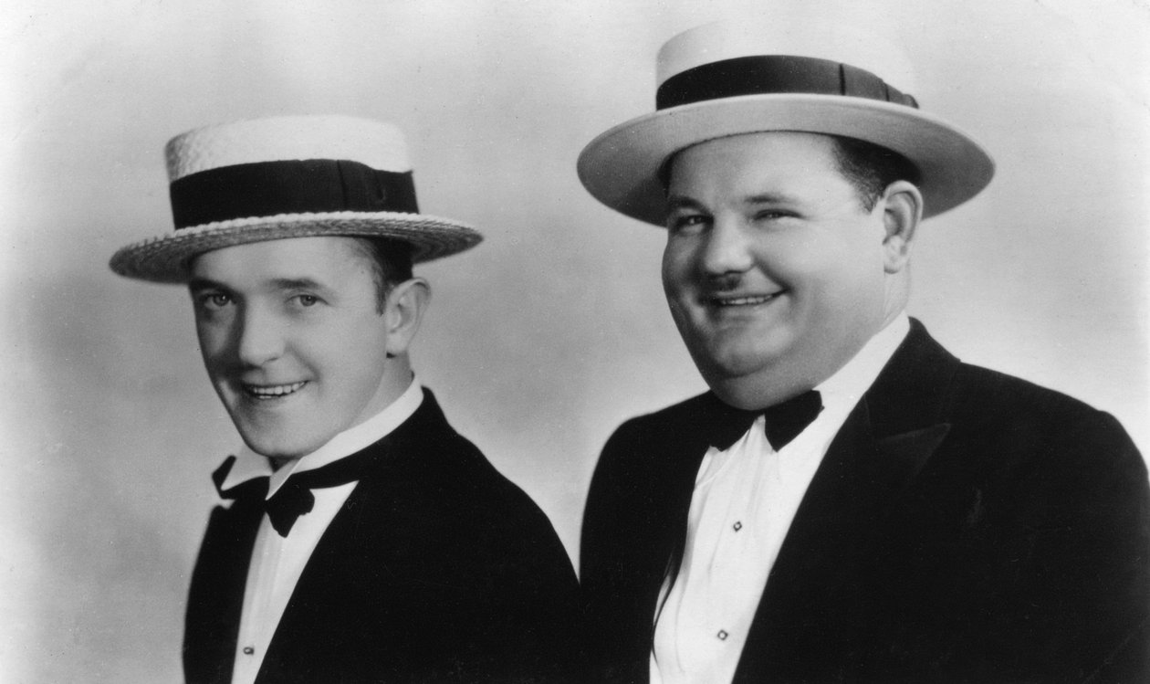 Stan Laurel 1890-1965 und Oliver Hardy 1892-1957, 20. Jahrhundert von Unbekannt