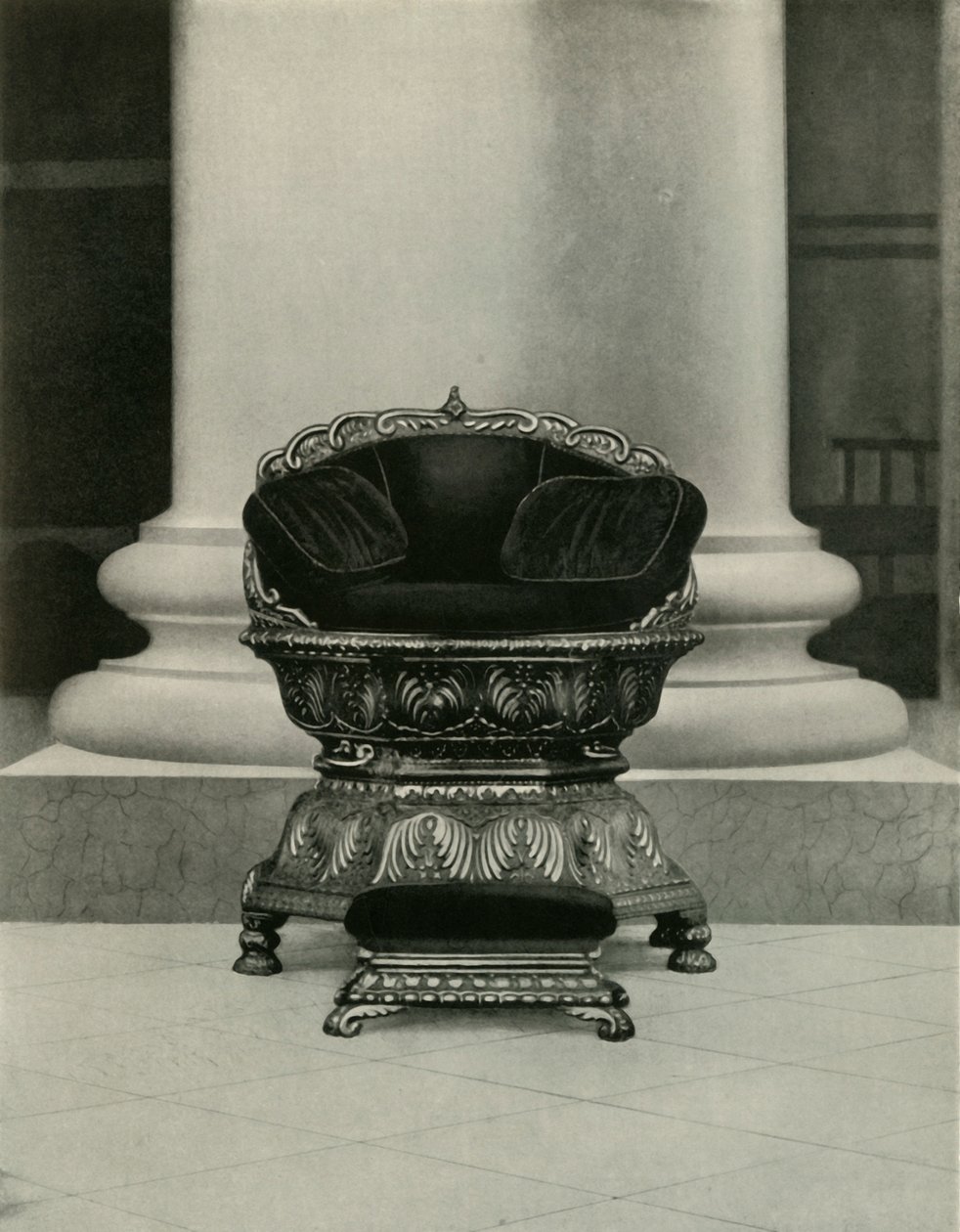Staatssitz von Tippu Sultan im Regierungshaus, 1925 von Unbekannt