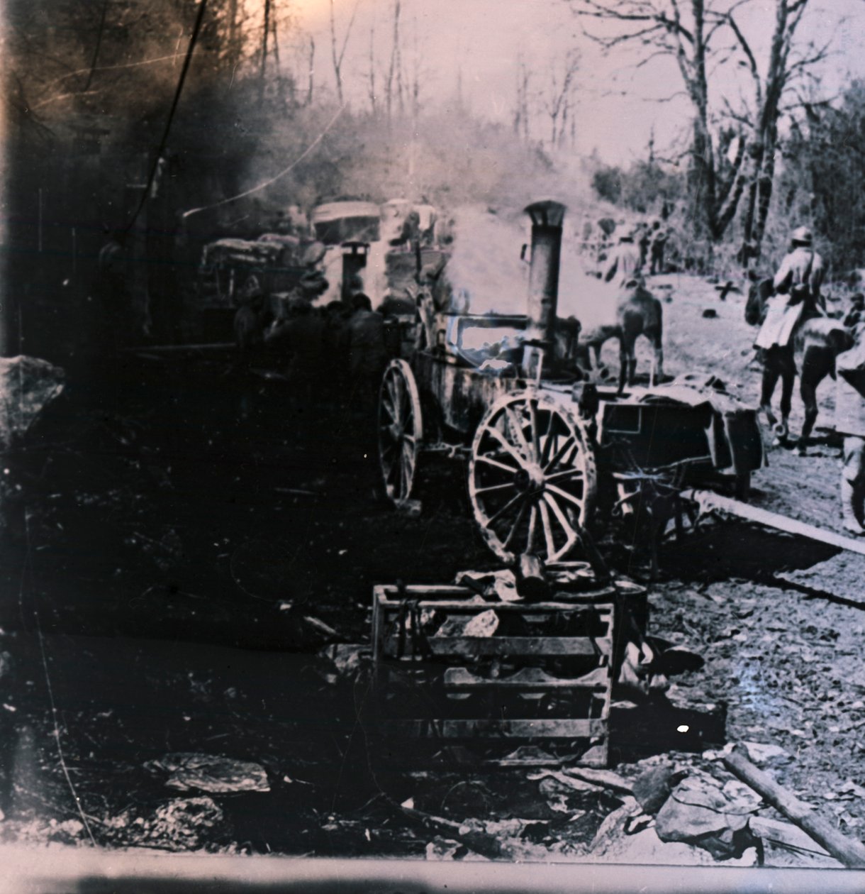 Dampflokomotive, ca. 1914-1918 von Unbekannt