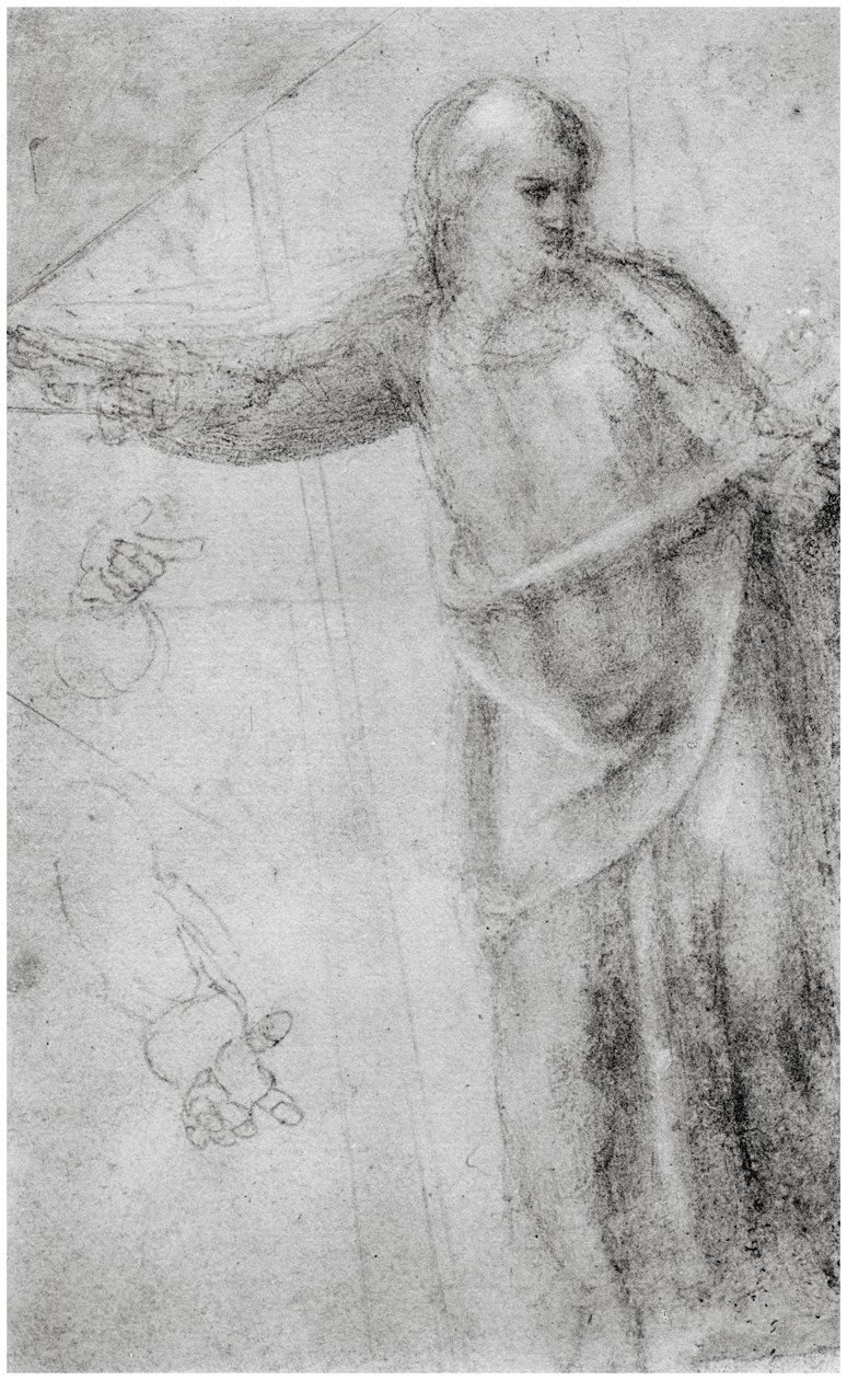 Studie für eine Christusfigur, ca. 1555 von Unbekannt