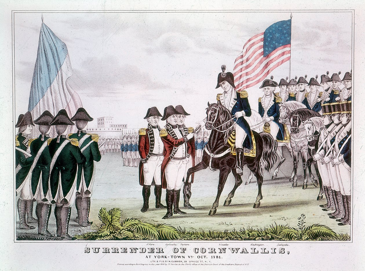 Kapitulation von Cornwallis, Yorktown, Virginia, 1781 von Unbekannt
