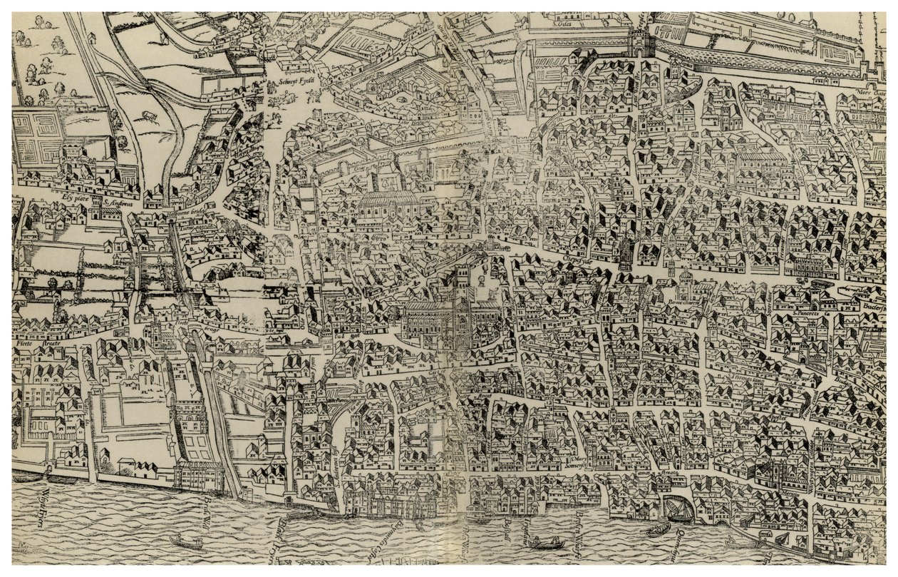 Umfrage von London, 16. oder 17. Jahrhundert, 1886 von Unbekannt