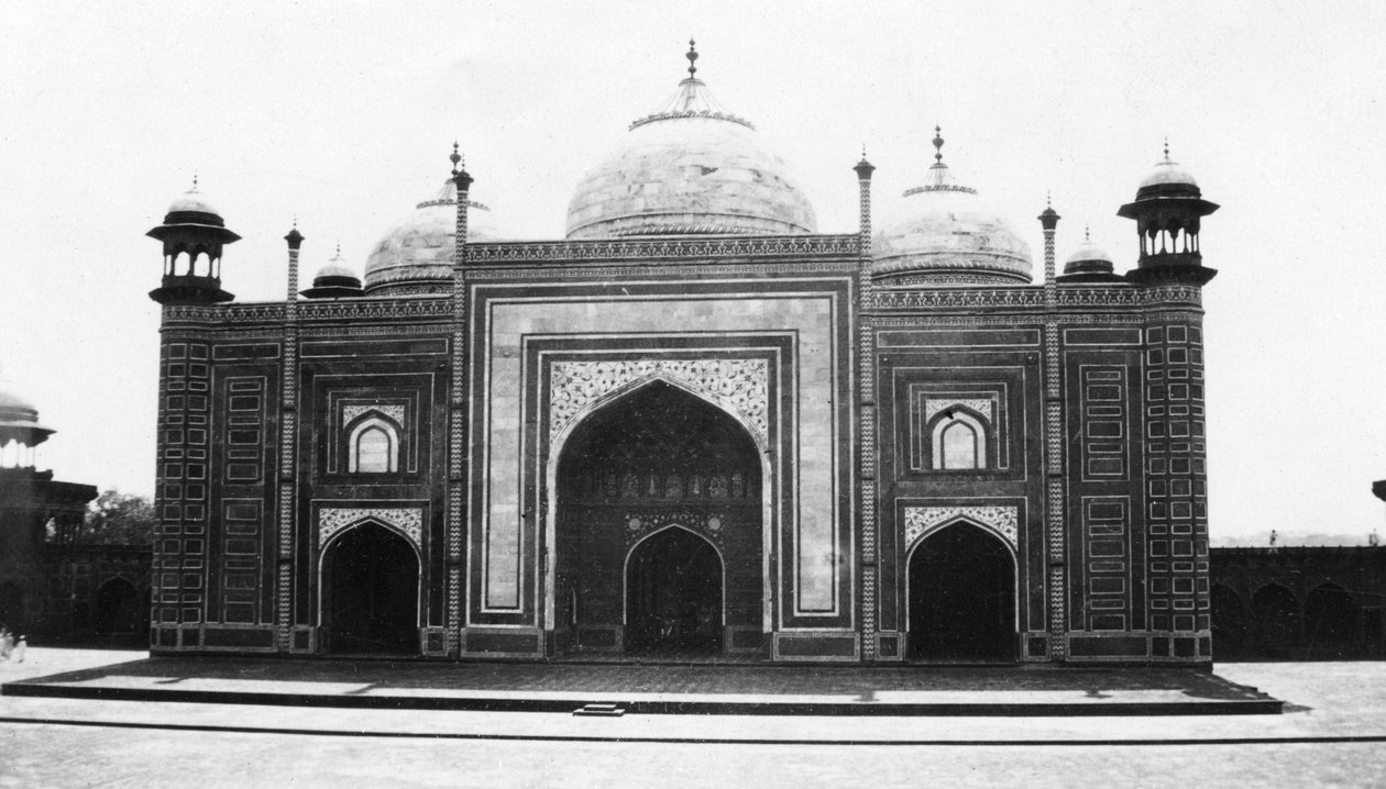 Taj Mahal Moschee oder Masjid, Agra, Indien, 1916-1917 von Unbekannt