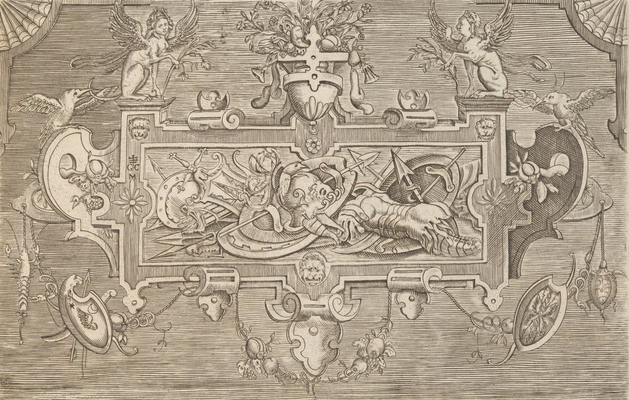 Targhe ed altri ornati di varie e capricciose invenzioni Kartuschen und andere Ornamente o..., 1773 von Unbekannt