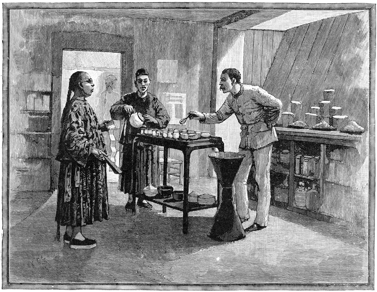 Teeverkostung in China, 1888 von Unbekannt