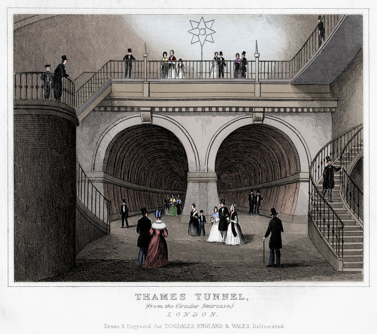Thames Tunnel, London, 19. Jahrhundert von Unbekannt