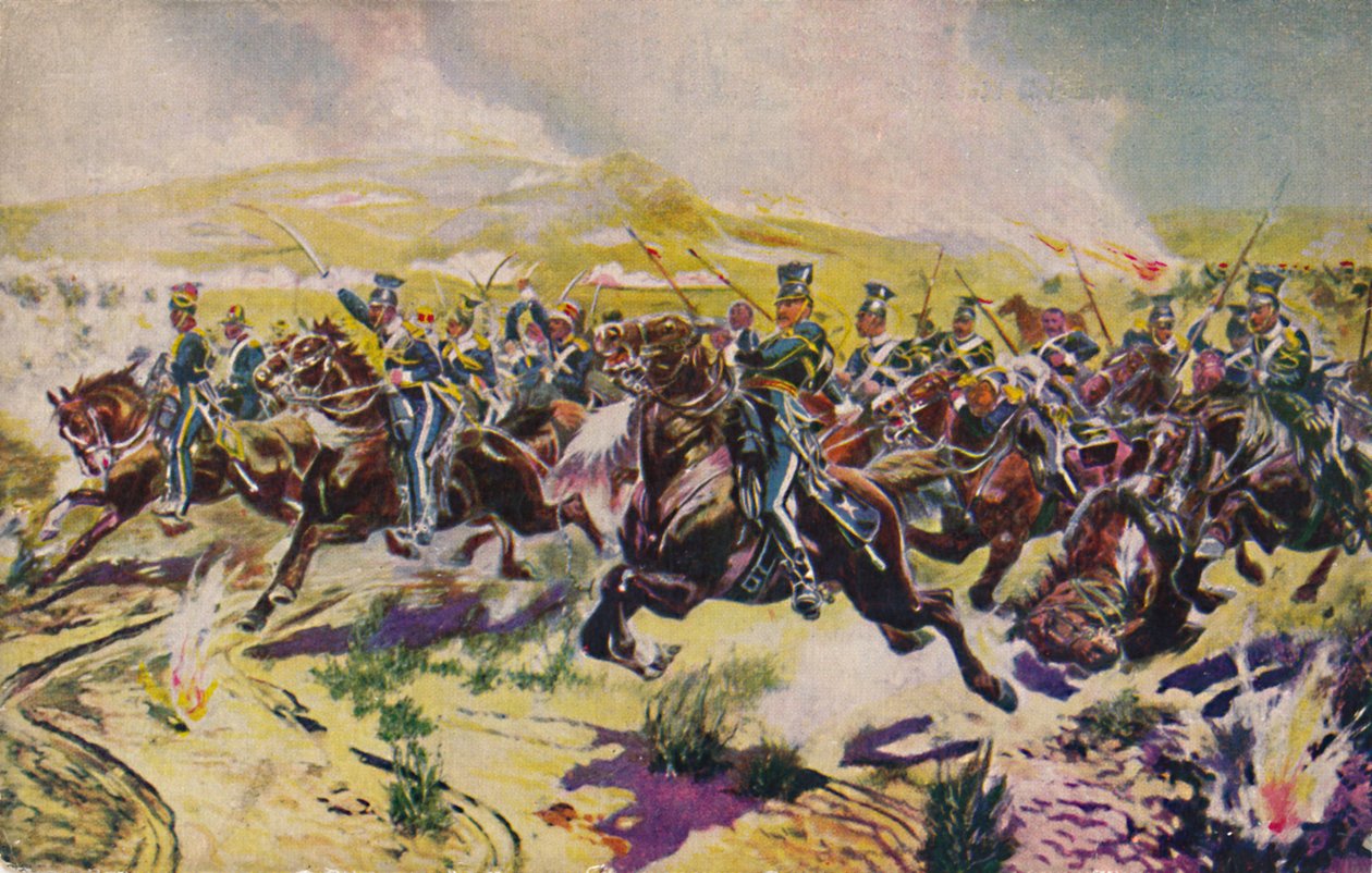 Die 17. Lanzenreiter. Der Angriff der Leichten Brigade bei Balaklawa, 1854 von Unbekannt