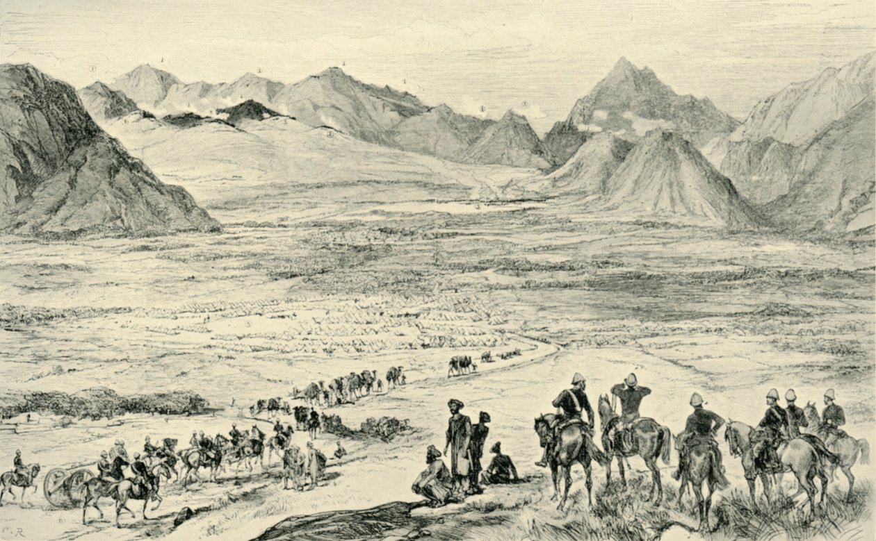 Die Aktion auf den Höhen über Charasia, 6. Oktober 1879, 1901 von Unbekannt