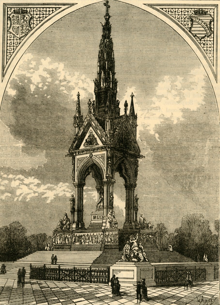 Das Albert Memorial, ca. 1876 von Unbekannt