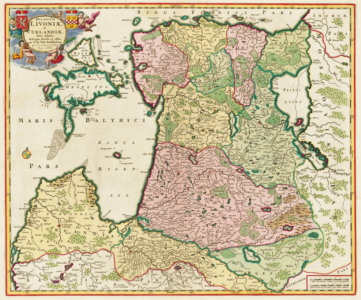 Die Ostsee aus: Ducatuum Livoniae et Curlandiae Nova Tabula, 1705 von Unbekannt