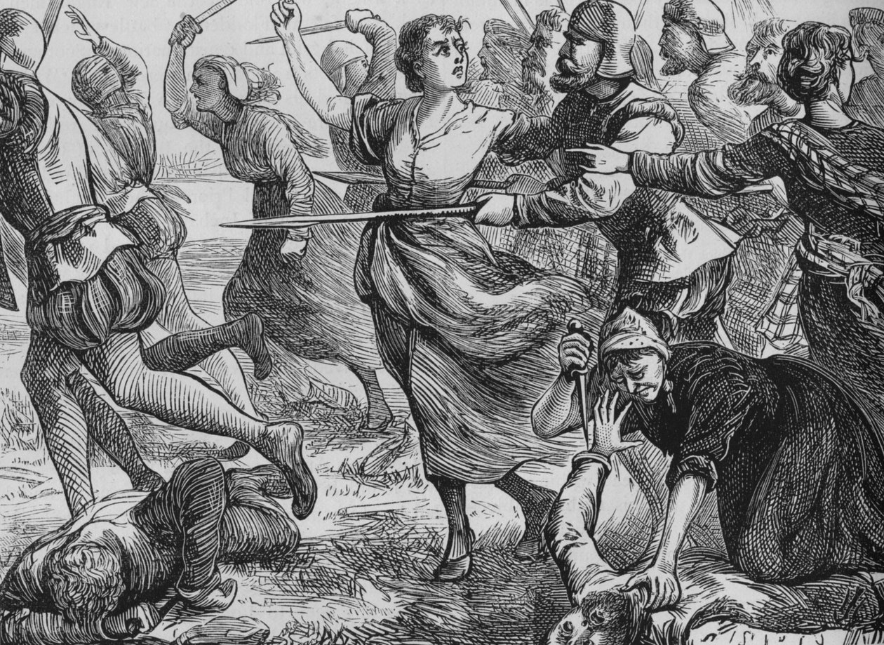 Die Schlacht von Ancrum Moor, 27. Februar 1545, um 1880 von Unbekannt