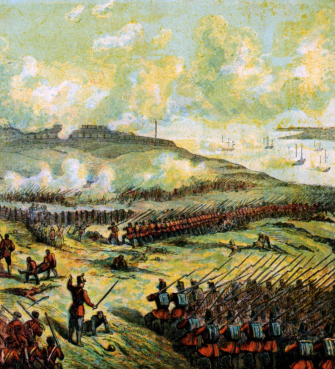 Die Schlacht von Inkerman, 1854 von Unbekannt