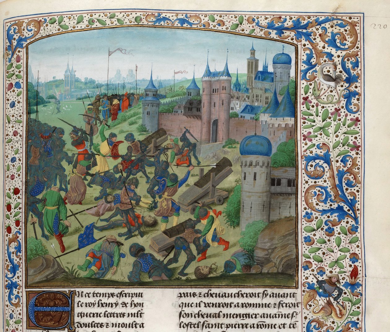 Die Schlacht von Nikopolis am 25. September 1396, ca. 1470-1475 von Unbekannt