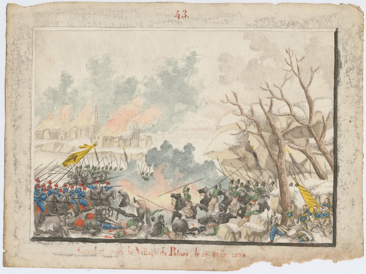 Die Schlacht von Patnos am Oktober 1828 von Unbekannt