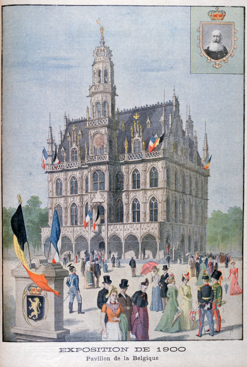 Der belgische Pavillon auf der Weltausstellung von 1900, Paris, 1900 von Unbekannt