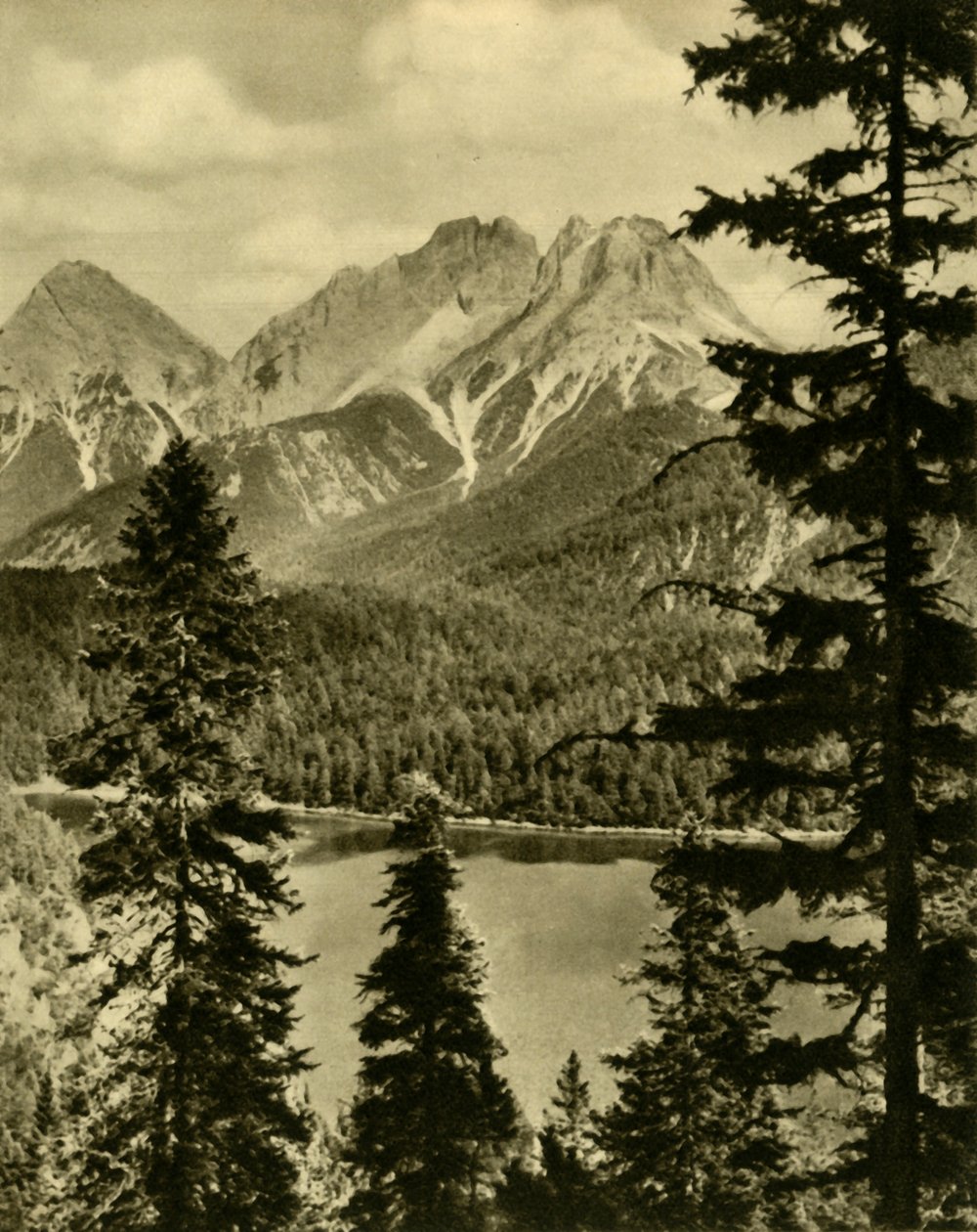 Der Blindsee und der Fernpass, Tirol, Österreich, ca. 1935 von Unbekannt