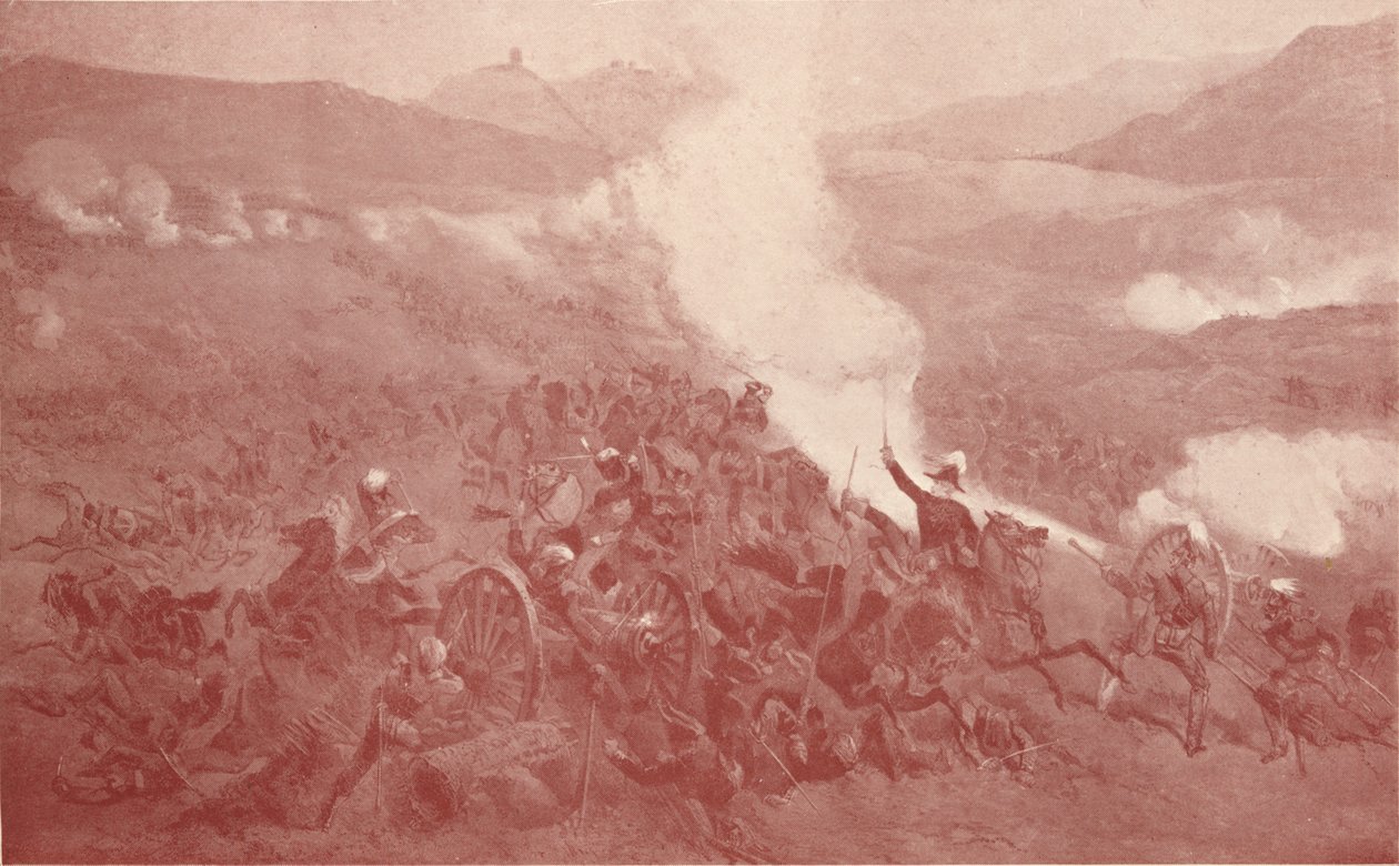 Der Kavallerieangriff bei Balaklawa, 1854 1909 von Unbekannt