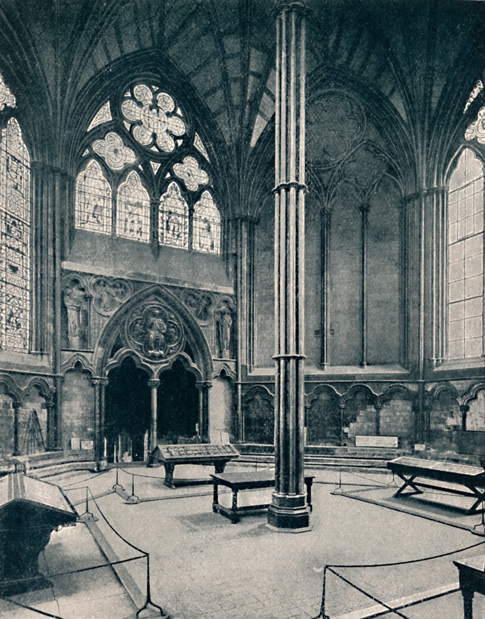 Das Kapitelhaus, Westminster, 1902 von Unbekannt
