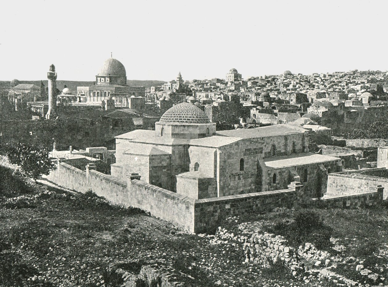 Die Kirche St. Anne, Jerusalem, Palästina, 1895 von Unbekannt