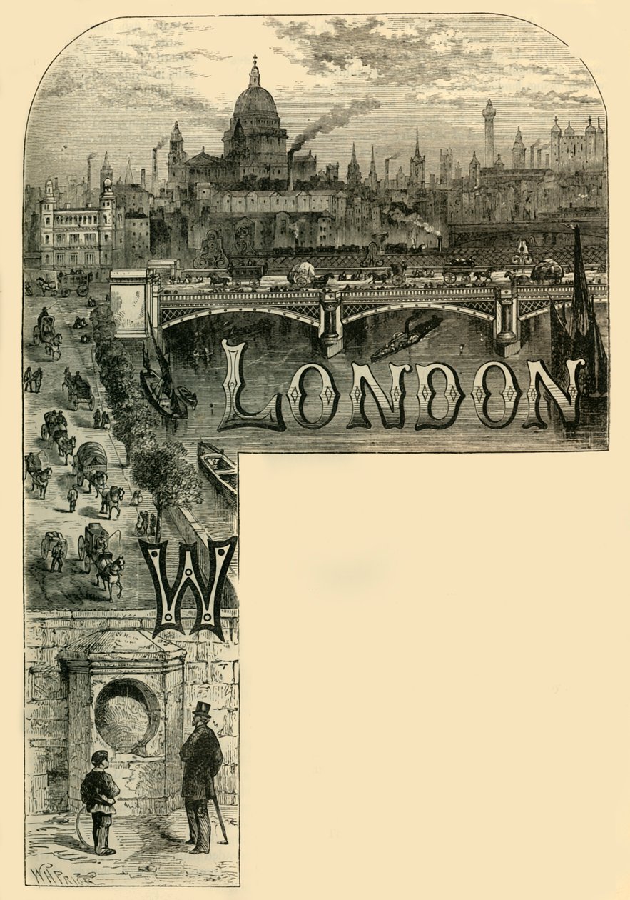 Die Stadt London, um 1872 von Unbekannt