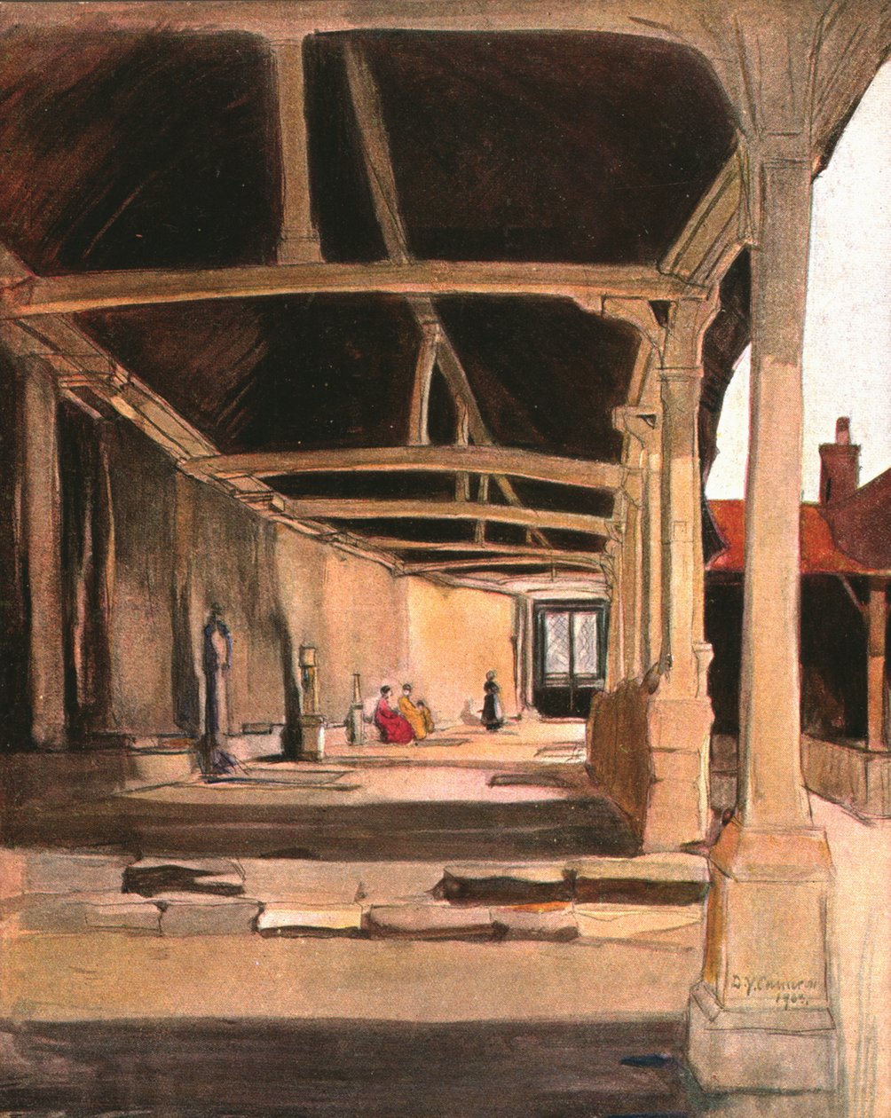 Die Kreuzgänge, Montevilliers, ca. 1900 von Unbekannt