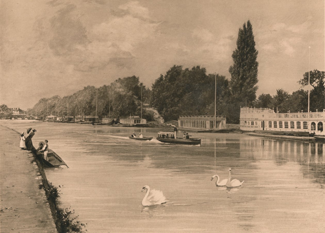 Die College-Barken in Oxford, 1902 von Unbekannt
