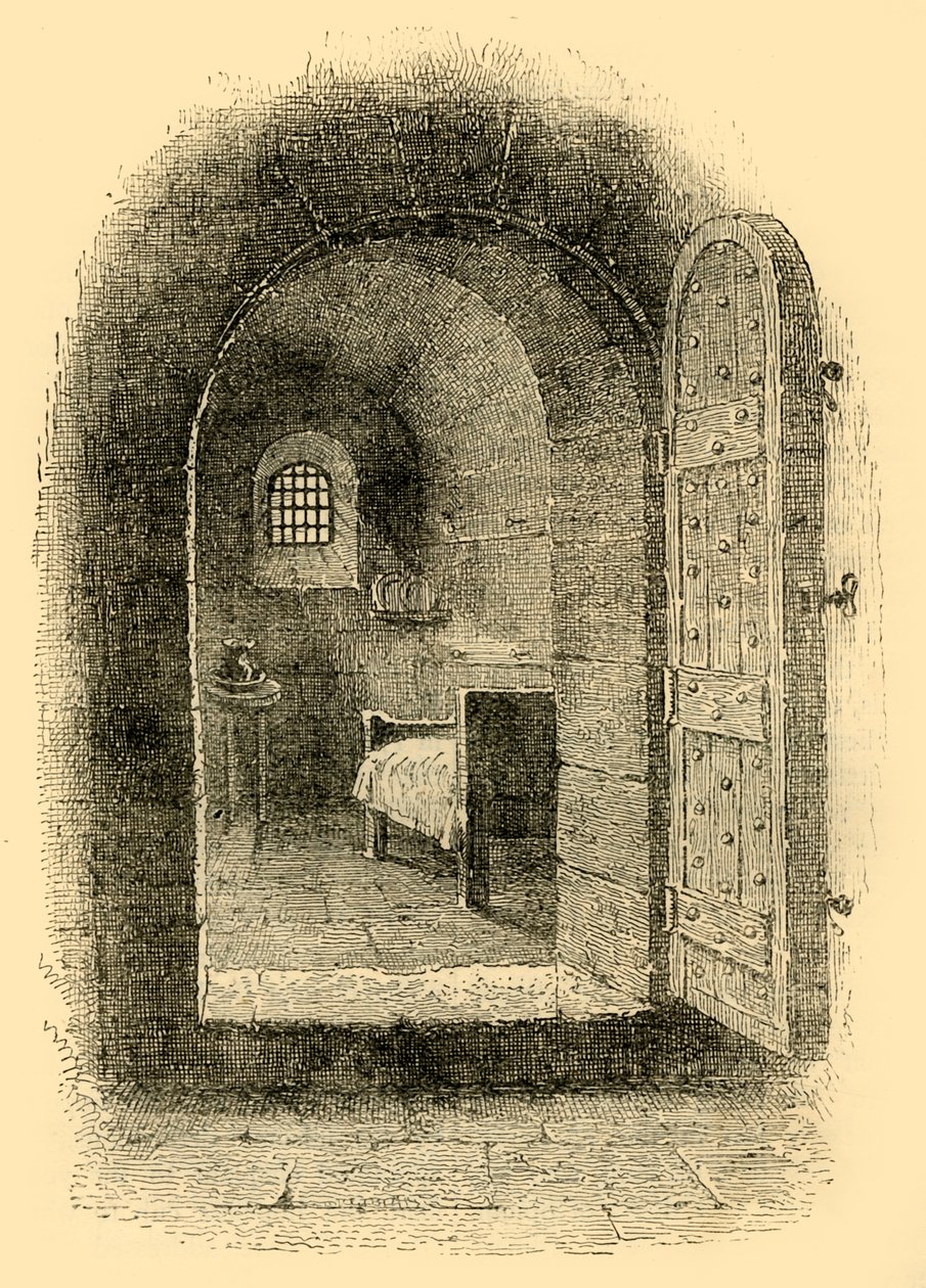 Die Verurteiltenzelle in Newgate, ca. 1872 von Unbekannt