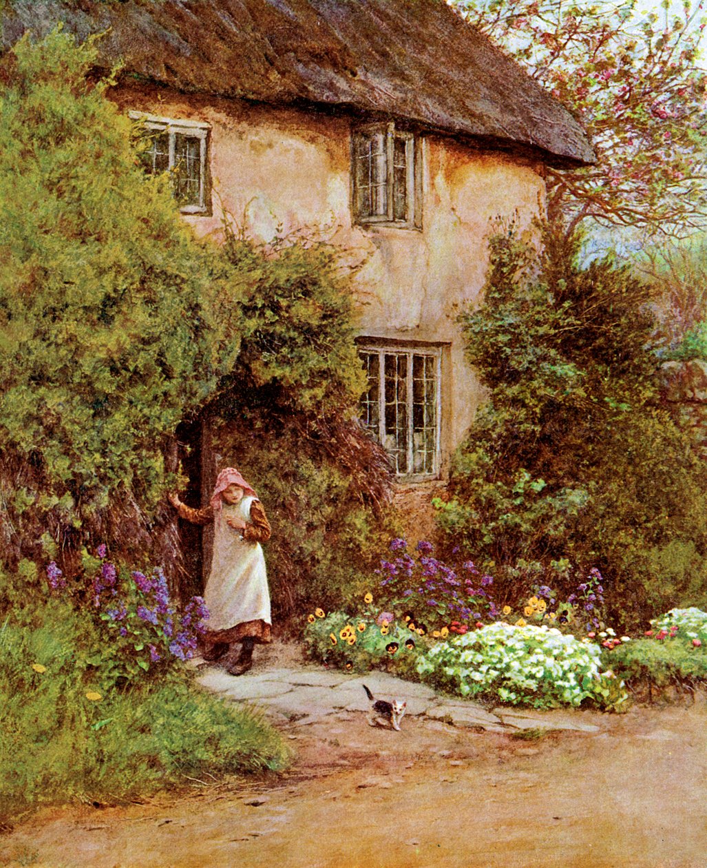 Die Hüttentür, 1899 von Unbekannt