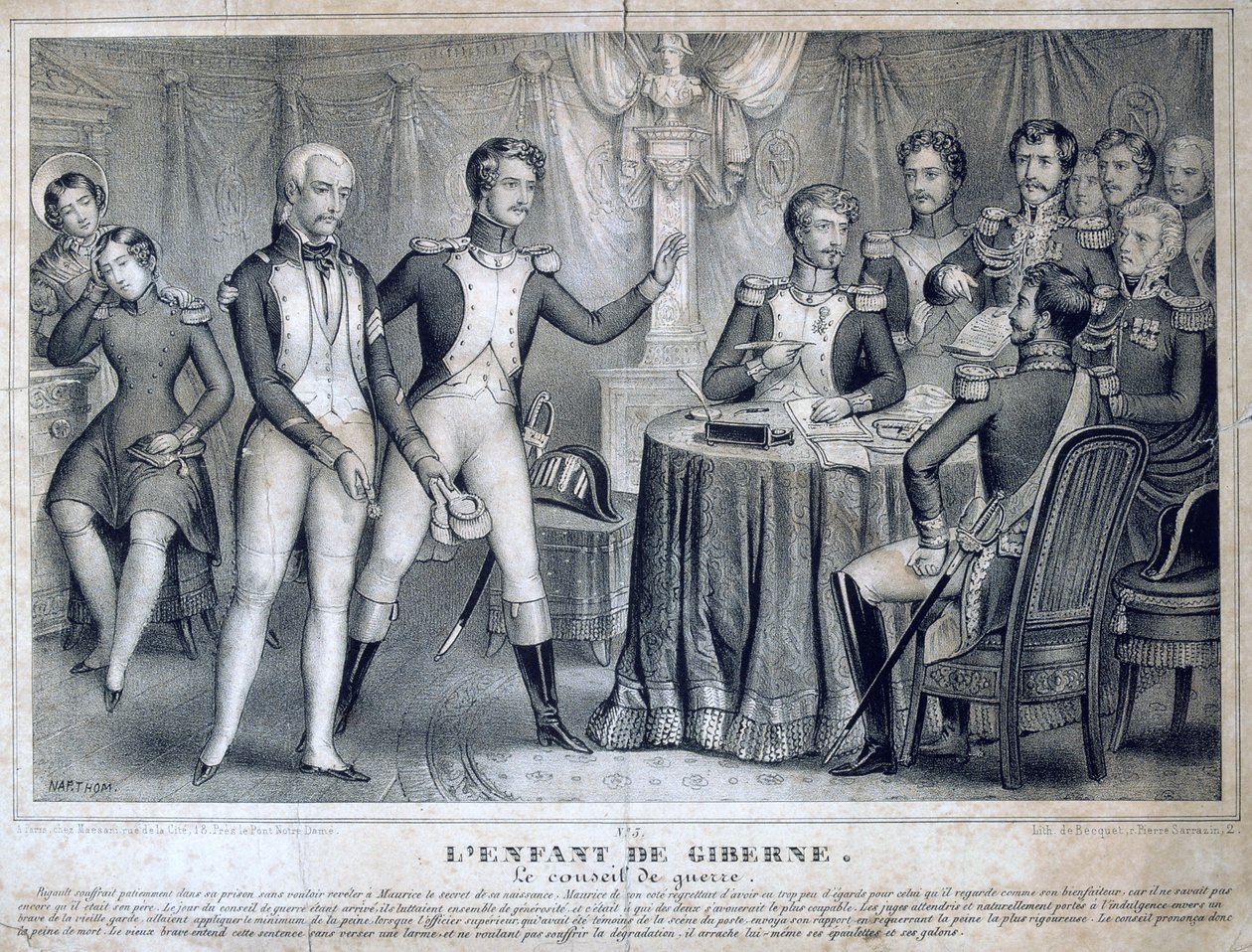 Der Kriegsrat, 1818, 19. Jahrhundert von Unbekannt