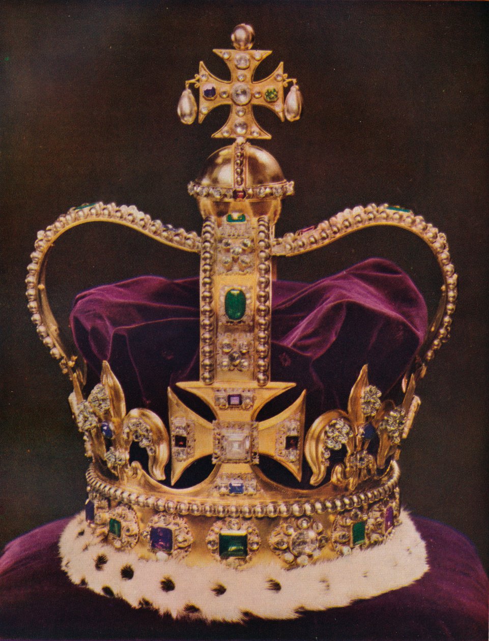 Die Krone von England, St. Edwards Krone, ca. 1937 von Unbekannt