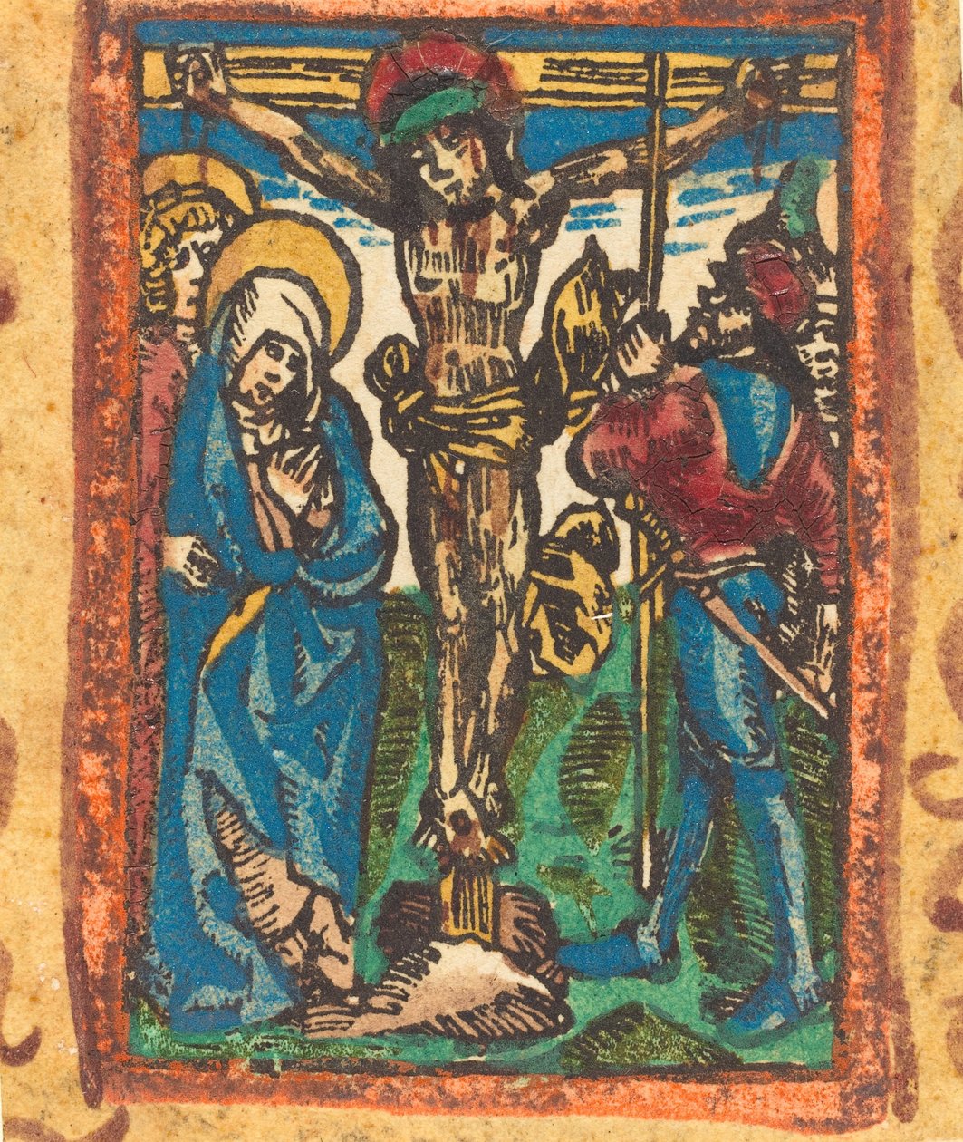 Die Kreuzigung, ca. 1490-1500 von Unbekannt