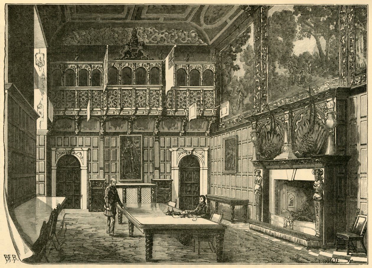 Der Speisesaal, Hatfield, 1898 von Unbekannt