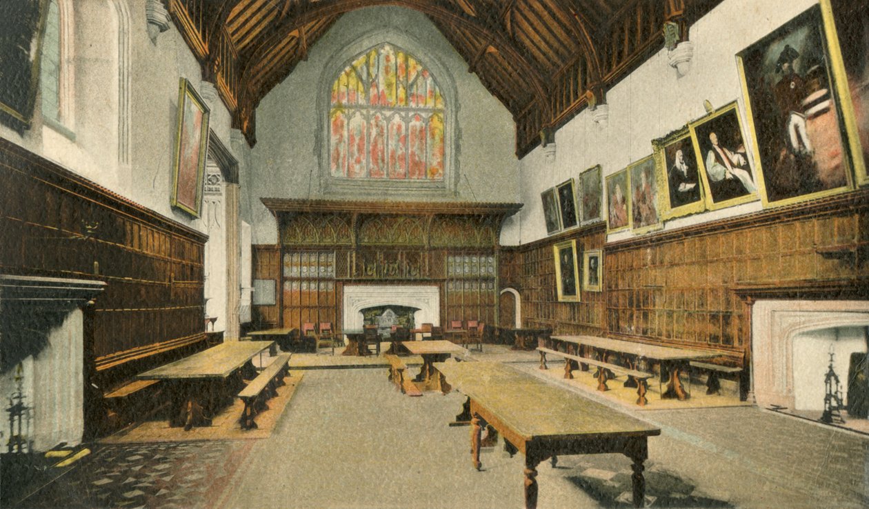 Das Esszimmer, Eton College, 1910 von Unbekannt