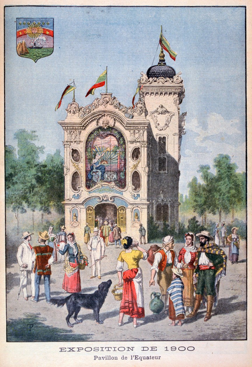Der ecuadorianische Pavillon auf der Weltausstellung 1900, Paris, 1900 von Unbekannt