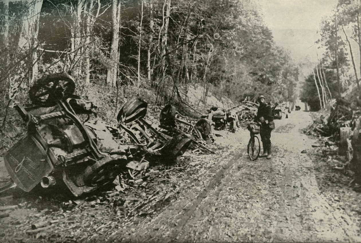 Die Wirkung des britischen Granatfeuers, 1919 von Unbekannt
