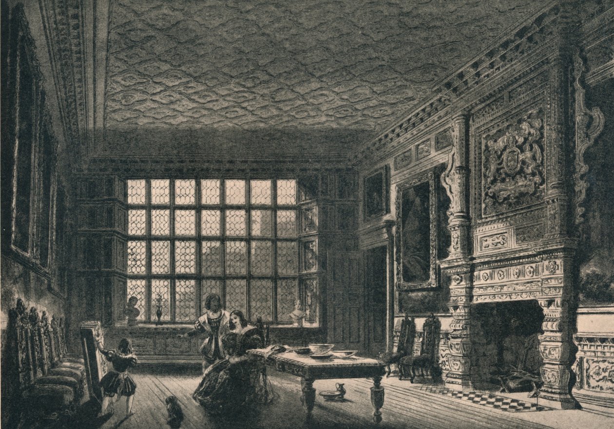Der elisabethanische Raum, Coombe Abbey, Warwickshire, 1915 von Unbekannt