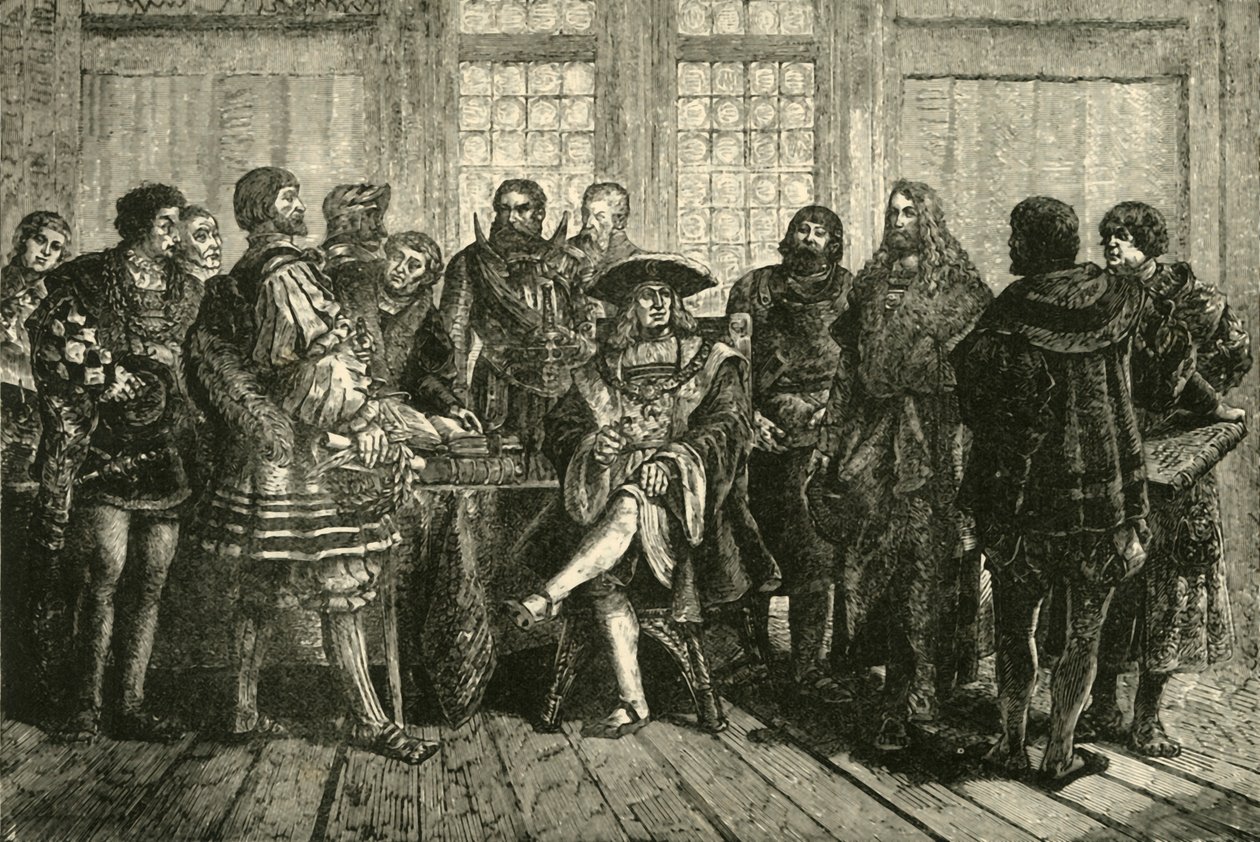 Der Kaiser Maximilian umgeben von den berühmtesten seiner Zeitgenossen von Unbekannt