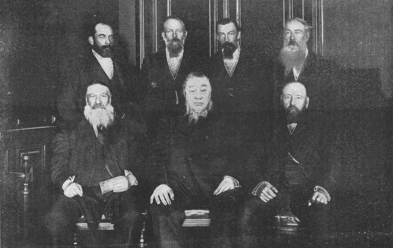 Der Exekutivrat der Südafrikanischen Republik, um 1899, 1902 von Unbekannt