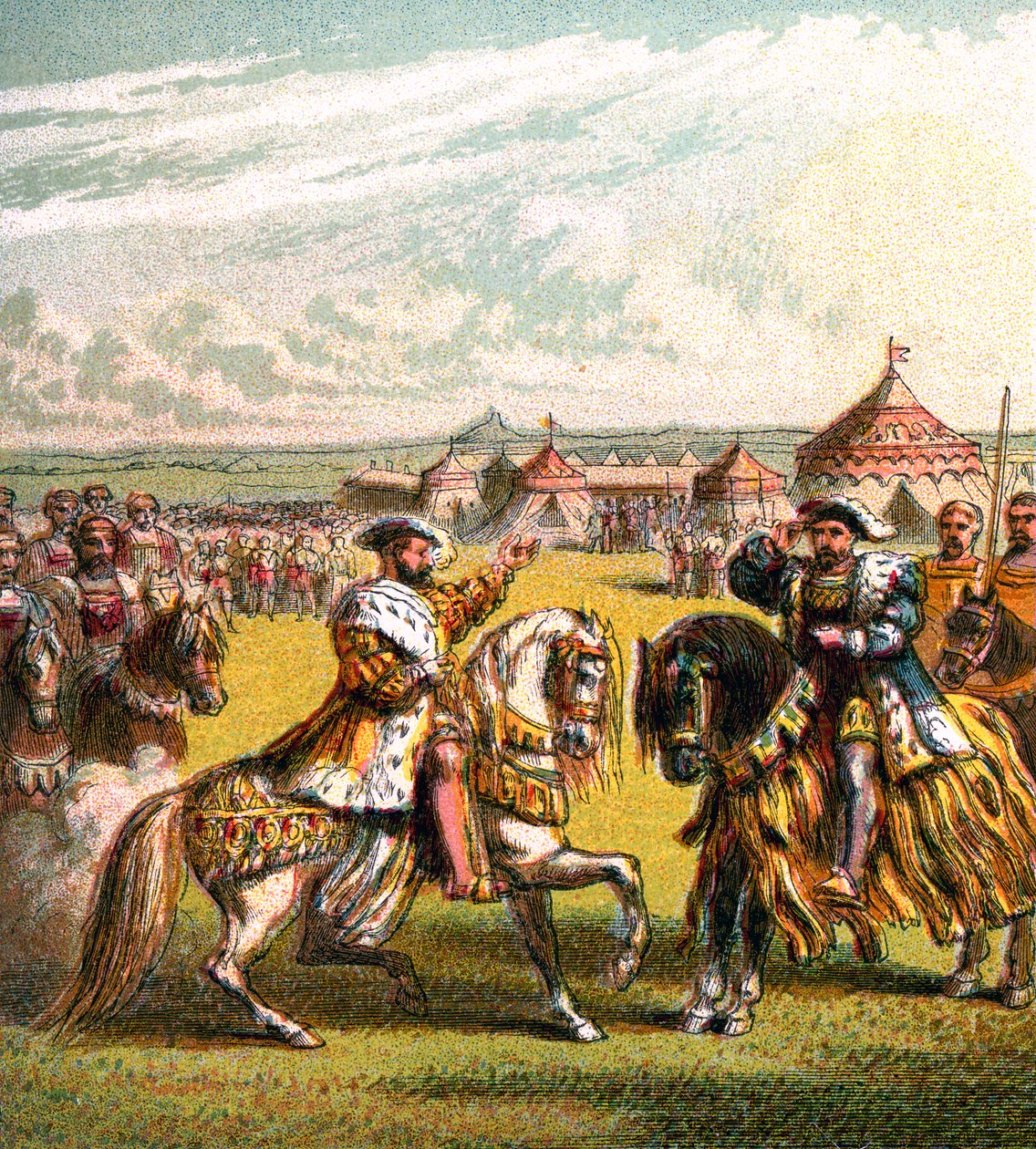 Das Feld des Goldenen Tuchs, 1520, ca. 1850 von Unbekannt