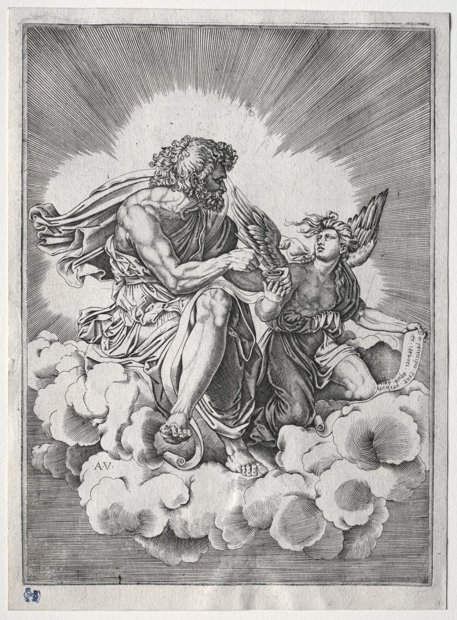 Die vier Evangelisten: St. Matthäus, ca. 1518 von Unbekannt