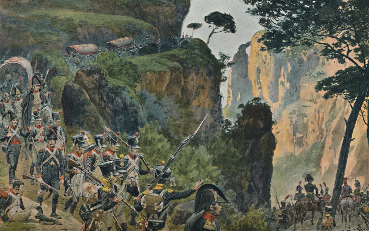 Die französische Armee in den Bergen Portugals, 1896 von Unbekannt