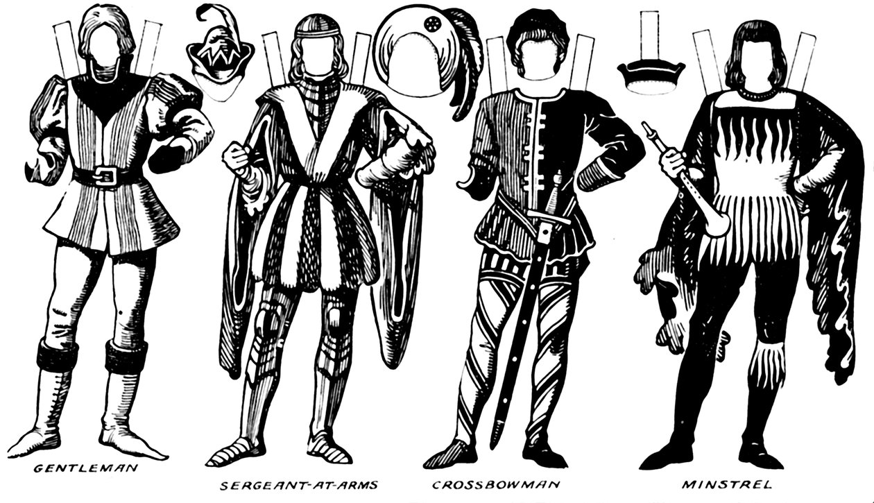 Die Galerie der britischen Kostüme: Die Kleider, die in der Herrschaft von Richard III getragen wurden von Unbekannt