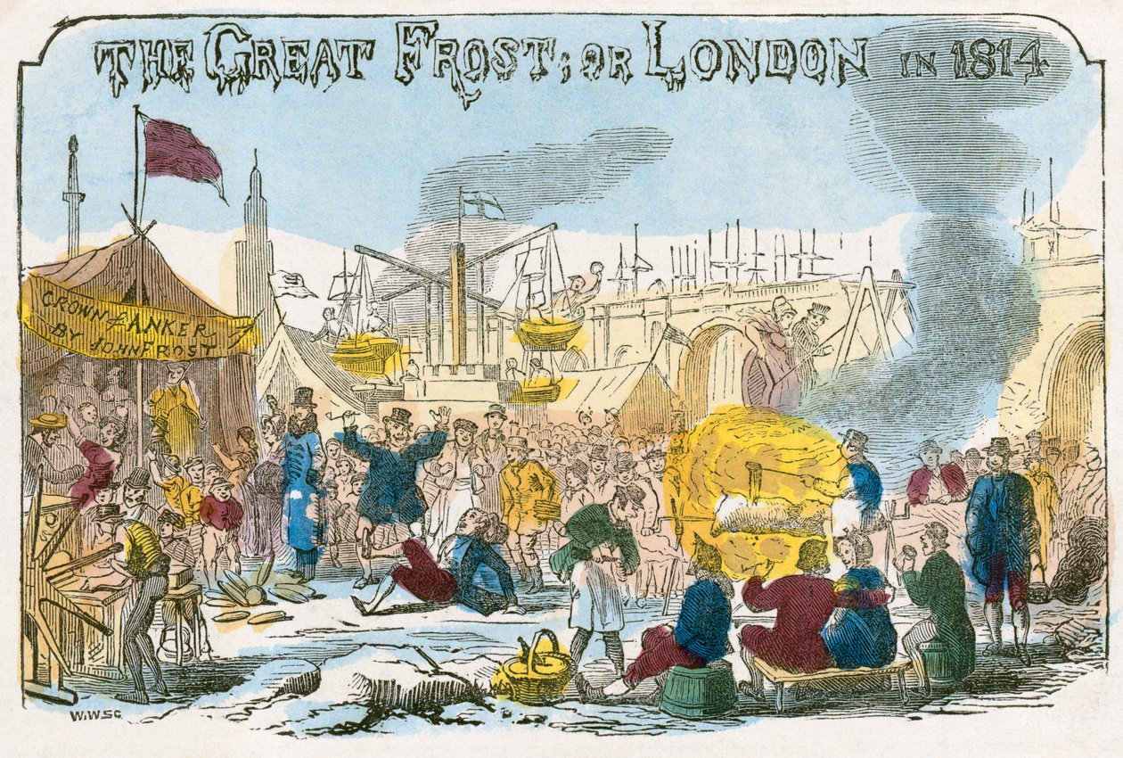 Der große Frost oder London im Jahr 1814 von Unbekannt