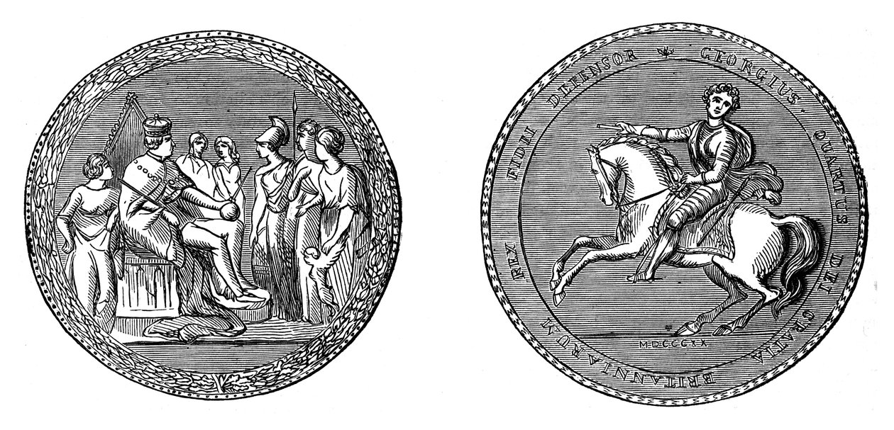 Das große Siegel von König George IV von Unbekannt
