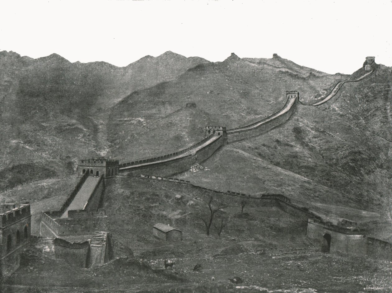 Die Große Mauer, Peking, China, 1895 von Unbekannt