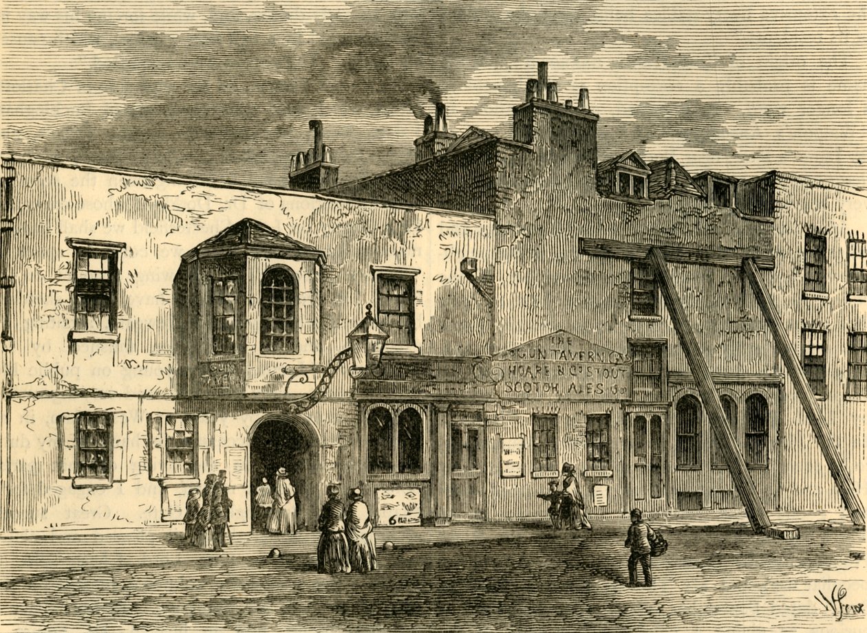 The Gun Tavern, 1820, um 1876 von Unbekannt