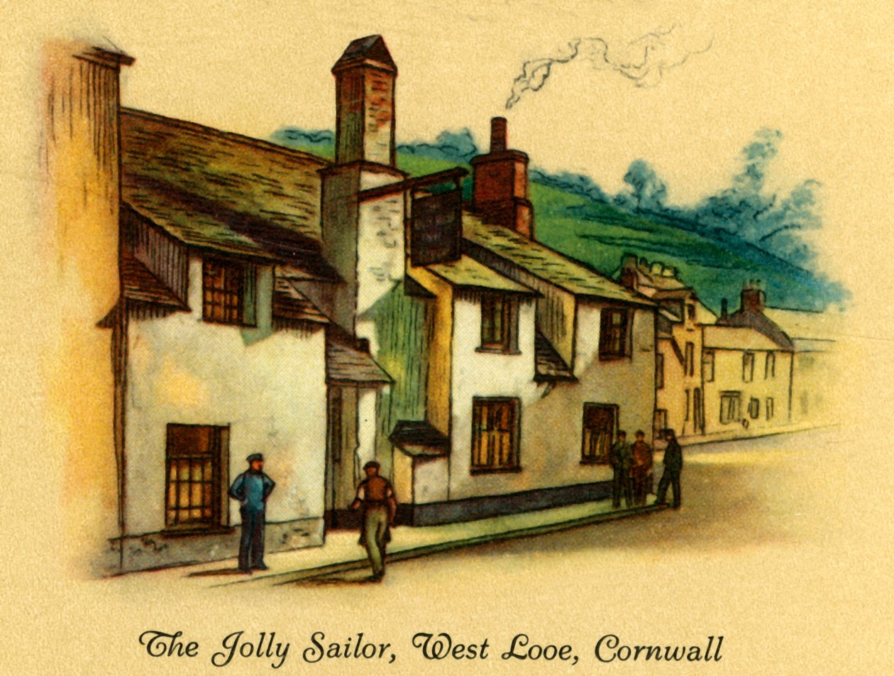 Der fröhliche Seemann, West Looe, Cornwall, 1939 von Unbekannt