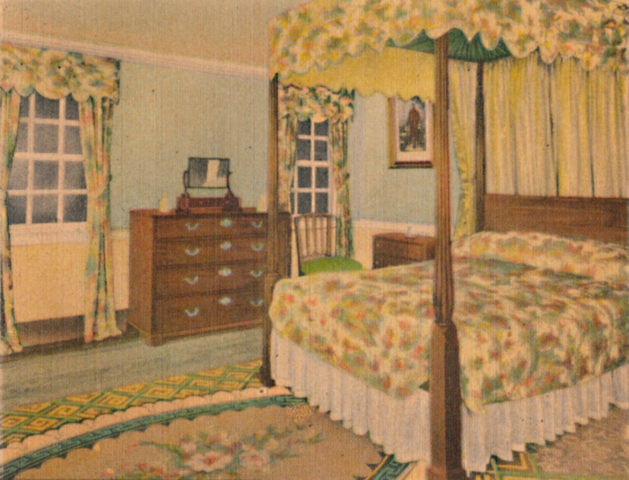 Das Lafayette-Schlafzimmer, 1946 von Unbekannt