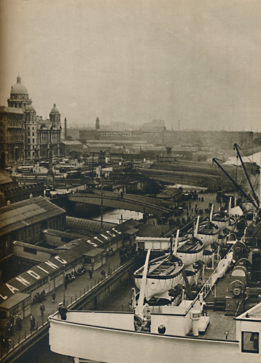 Die Anlegestelle in Liverpool, 1936 von Unbekannt