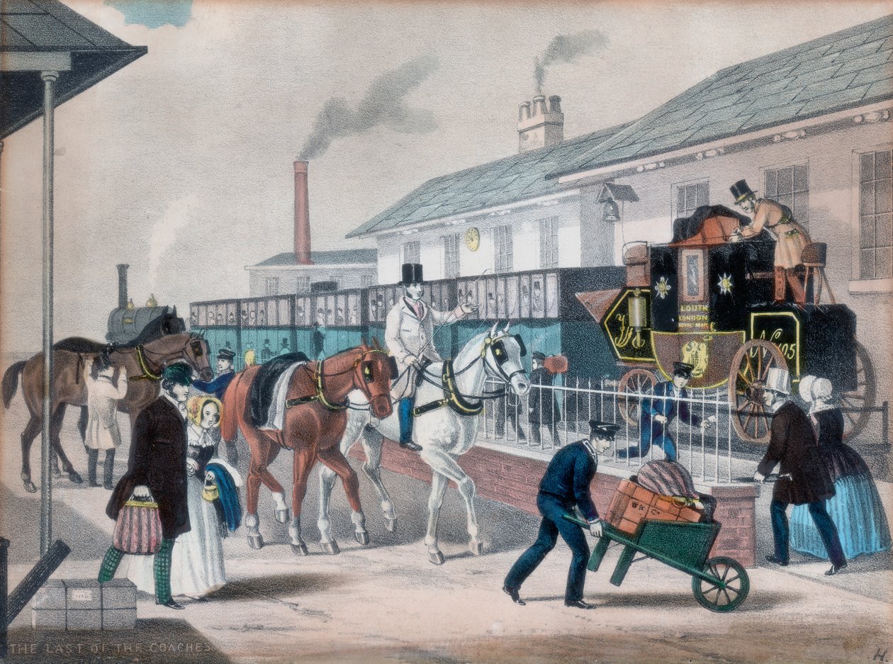 Der letzte der Kutschen, ca. 1840 von Unbekannt